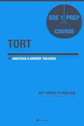 و دانلود نسخه کامل کتاب زبان اصلی Tort law: SQE 1 Prep Course (SQE 1 Law) | دانلود کتاب خارجی