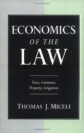 و دانلود نسخه کامل کتاب زبان اصلی Economics of the Law: Torts, Contracts, Property and Litigation: Torts, Contracts, Property, Litigation | دانلود کتاب خارجی