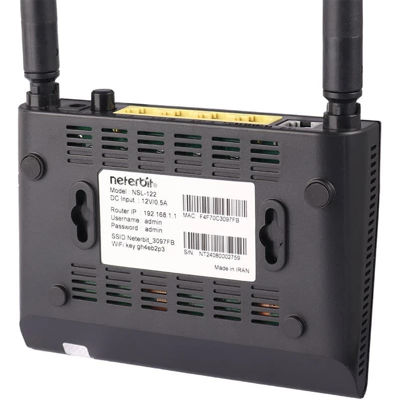 مودم روتر نتربیت +MODEM ROUTER NETERBIT NSL-122 ADSL2 — تصویر ۳