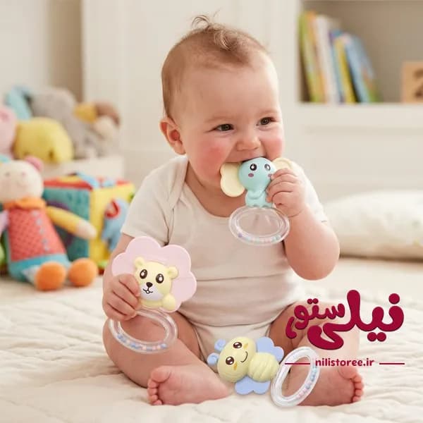 ست جغجغه دندانگیر 3 تکه برند هانگر Huanger کد 0135