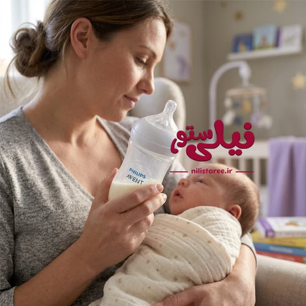شیشه شیر نوزاد برند اونت AVENT ظرفیت 330 میلی لیتر
