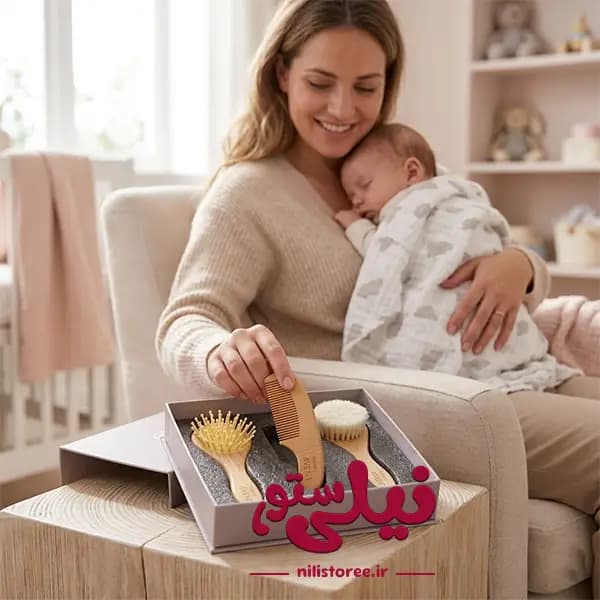 ست جعبه ای 3 تکه برس و شانه نوزاد برند اونت AVENT