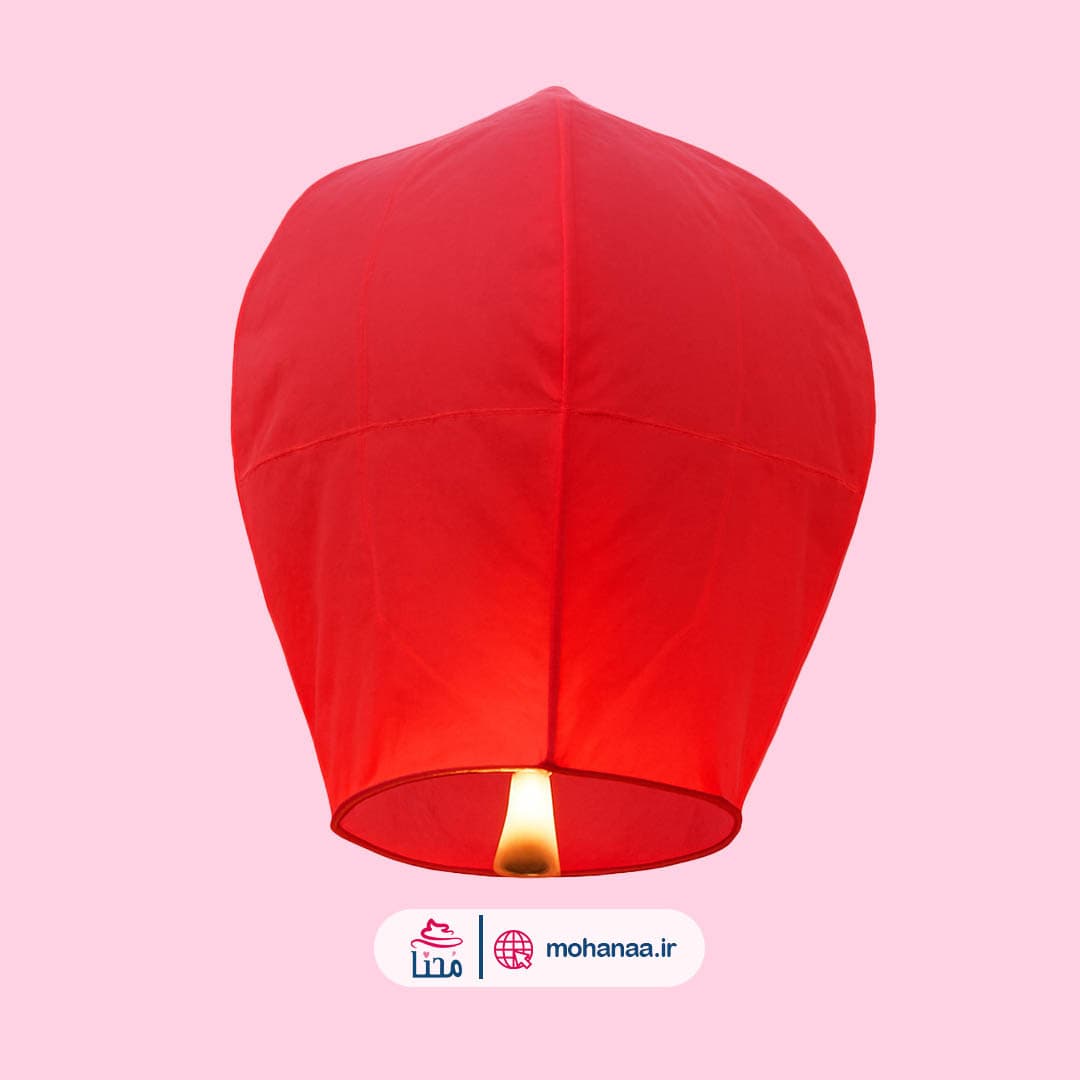 بالن آرزوها مدل sky lantern رنگ قرمز