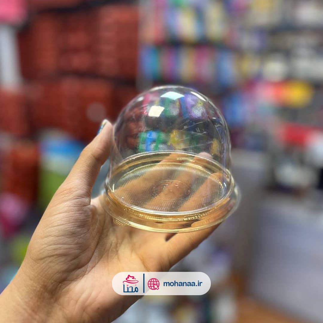 ظرف کاپ کیک گرد حبابی تکنفره 10 عددی
