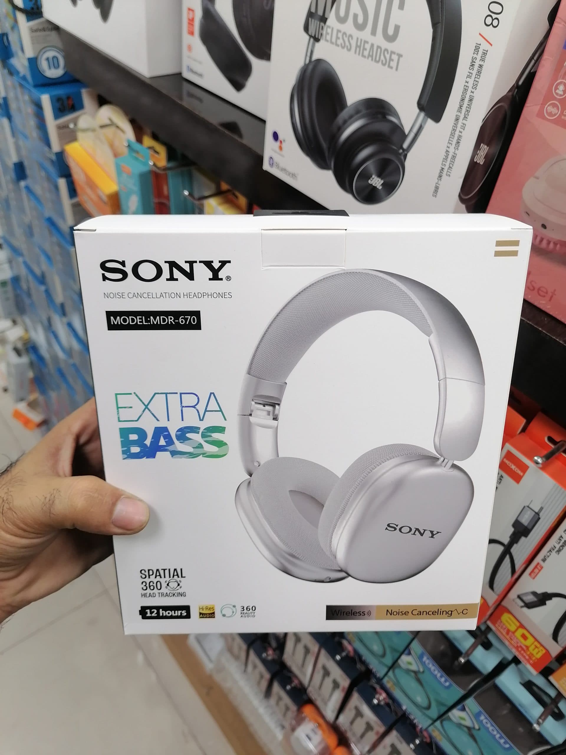 هدفون بلوتوثی طرح Sony مدل MDR-670 با بیس قدرتمند و طراحی راحت |عمده و تک