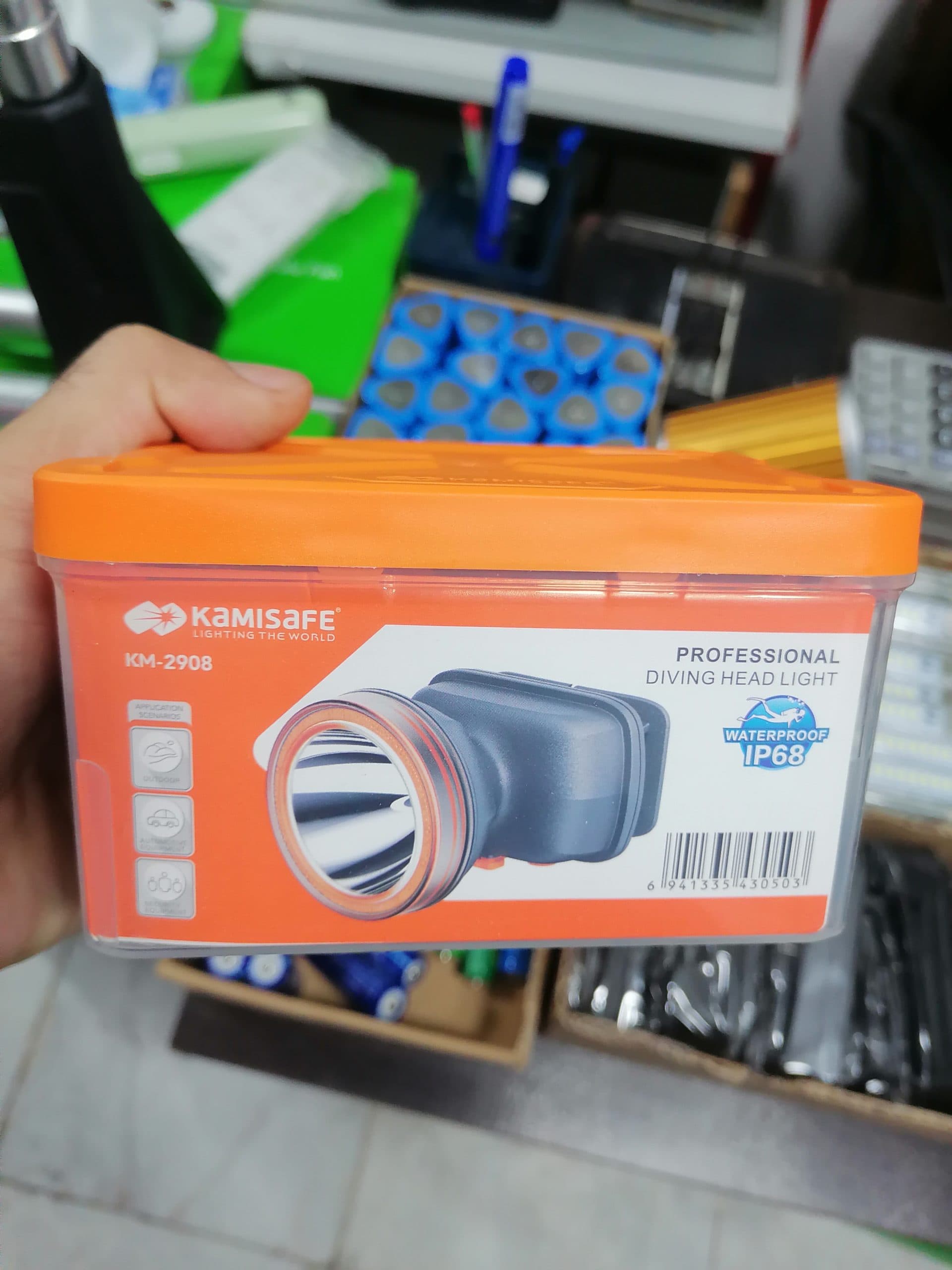 چراغ قوه هدلایت KAMISAFE مدل KM-2908 با طراحی هدبندی و نوردهی کاربردی |عمده و تک
