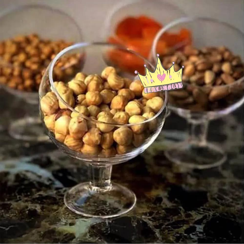 بستنی خوری و دسر شیشه ای پایه بلور بزرگ — تصویر ۲