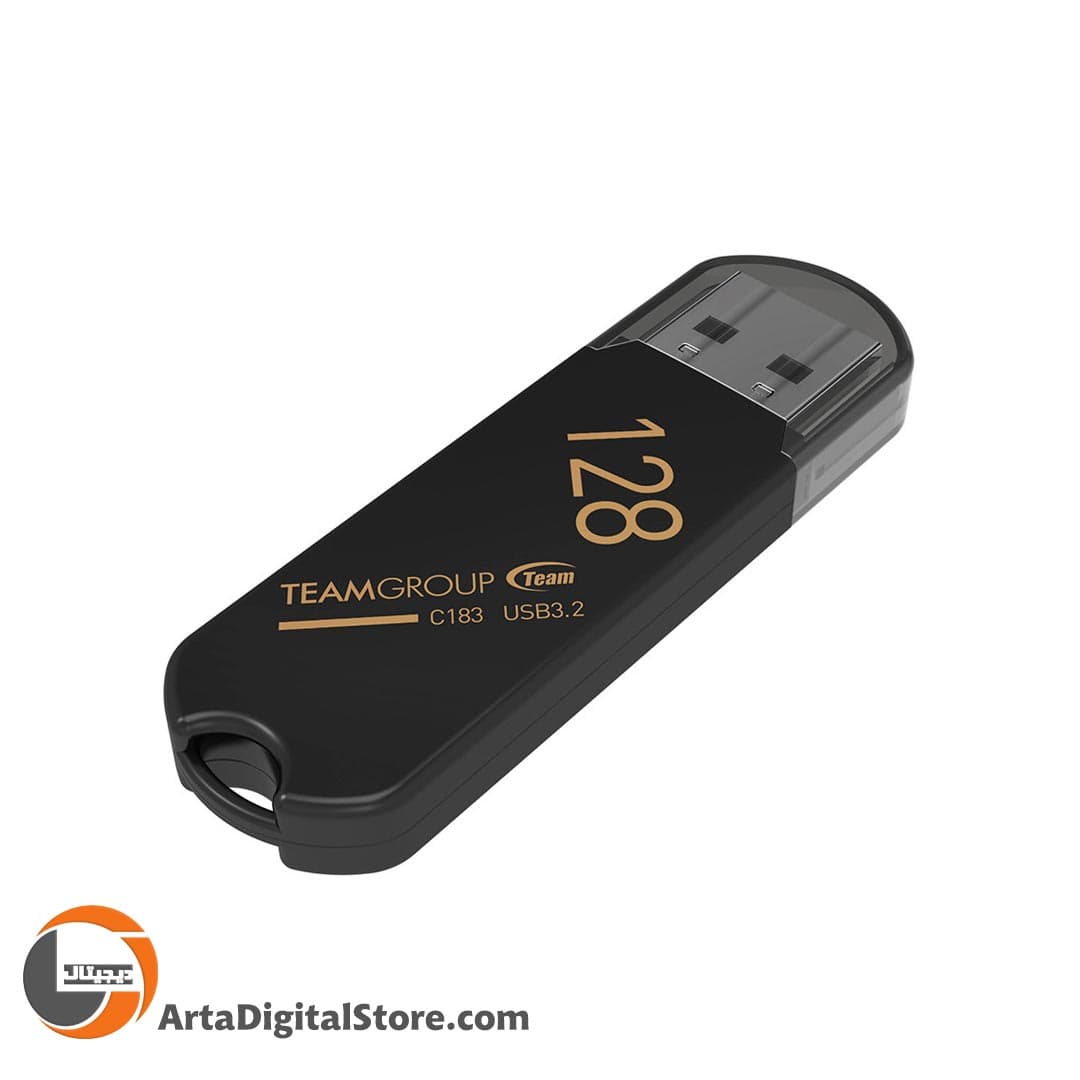 فلش مموری Flash Memory TeamGroup C183 USB3.2 128GB Black — تصویر ۳
