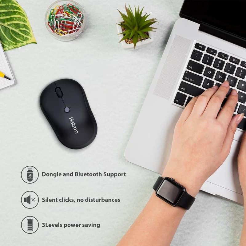 Mouse بی سیم Hatron مدل HMBW115SL — تصویر ۵