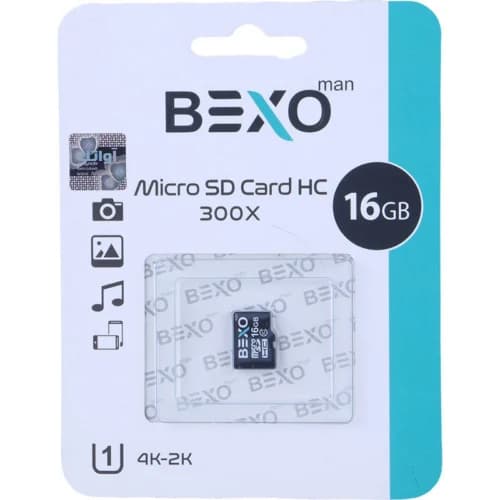 رم میکرو 16 گیگ بکسومن 300X U1 C10 45MB/s — تصویر ۲