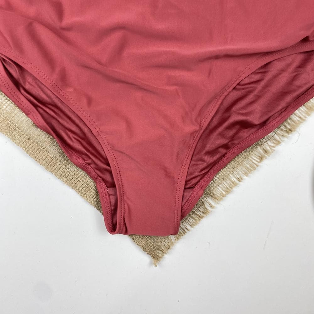 مایو اسپرت برند esmara طرح ساده کمرکش ارغوانی رنگ – 48 — تصویر ۳