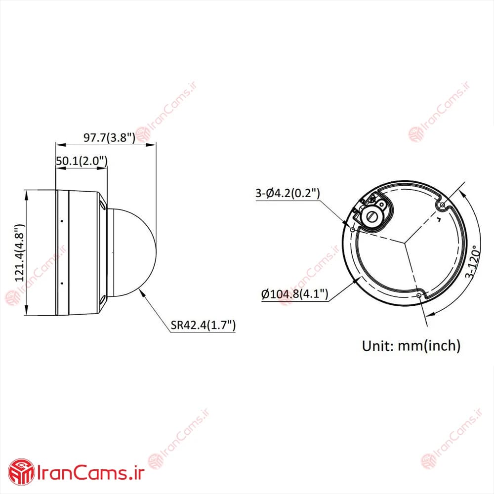 دوربین مداربسته IP دام 8 مگاپیکسل هایک ویژن DS-2CD1183G2-LIU — تصویر ۷