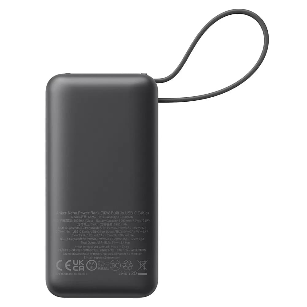 پاور بانک انکر مدل Nano A1259H با ظرفیت 10000 — تصویر ۶