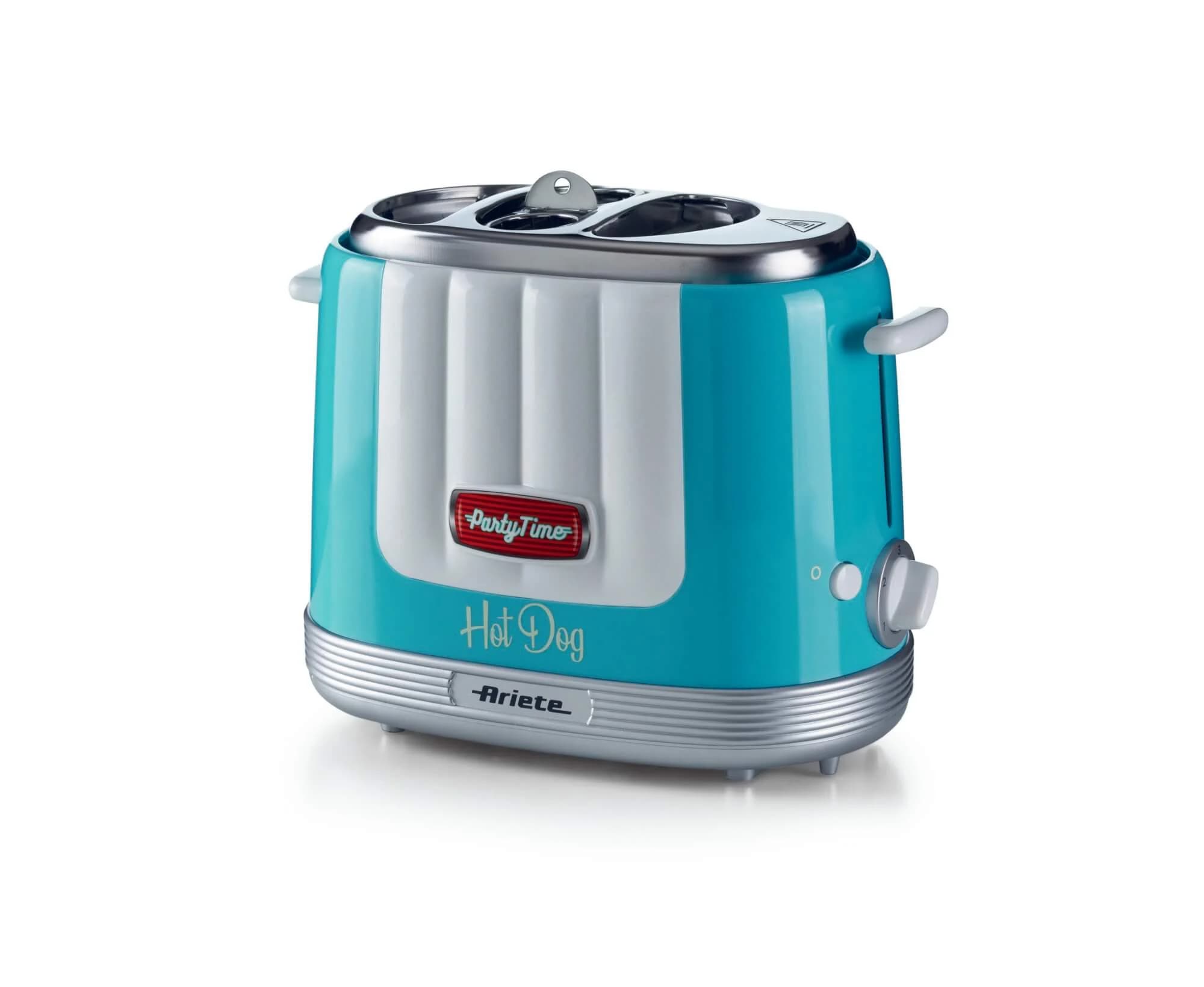 هات داگ پز آریته رنگ آبی سری پارتی تایم کد 0206/00 ا Ariete Hot dog Maker Party Time 0206/01