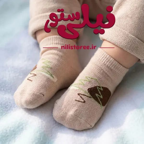 جوراب نوزاد طرح درخت برند دوازده