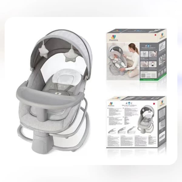 گهواره برقی نوزاد برند ماستلا mastela مدل 4 در 1 کد 8113 — تصویر ۵