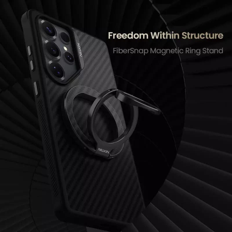 پایه نگهدارنده موبایل مگ سیف نیلکین مدل FiberSnap Magnetic Ring Stand — تصویر ۳
