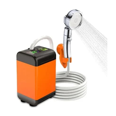 دوش شارژی مسافرتی مدل Electric Outdoor Shower | مناسب کمپینگ، مسافرت، شستشوی بیمار و سالمندان