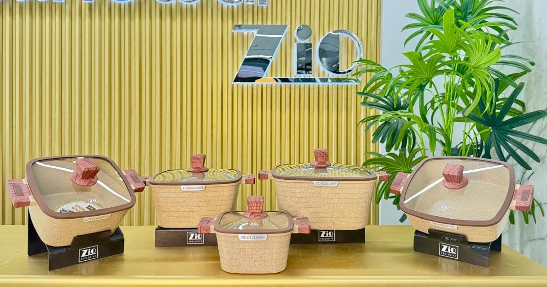 سرویس قابلمه گرانیتی 10 پارچه زیو مدل ZCS-8550 — تصویر ۴