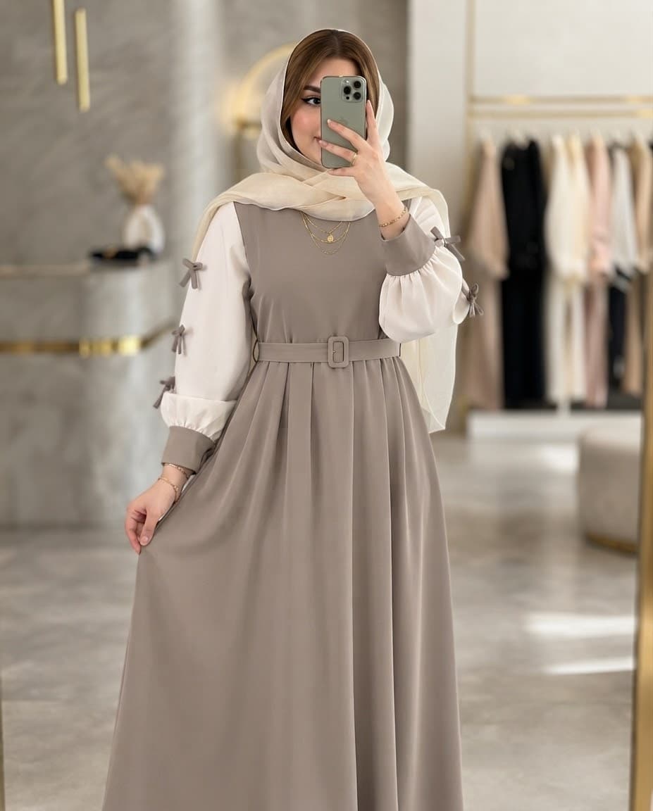 پیراهن بلند نورا🎀✨️ — تصویر ۱۲