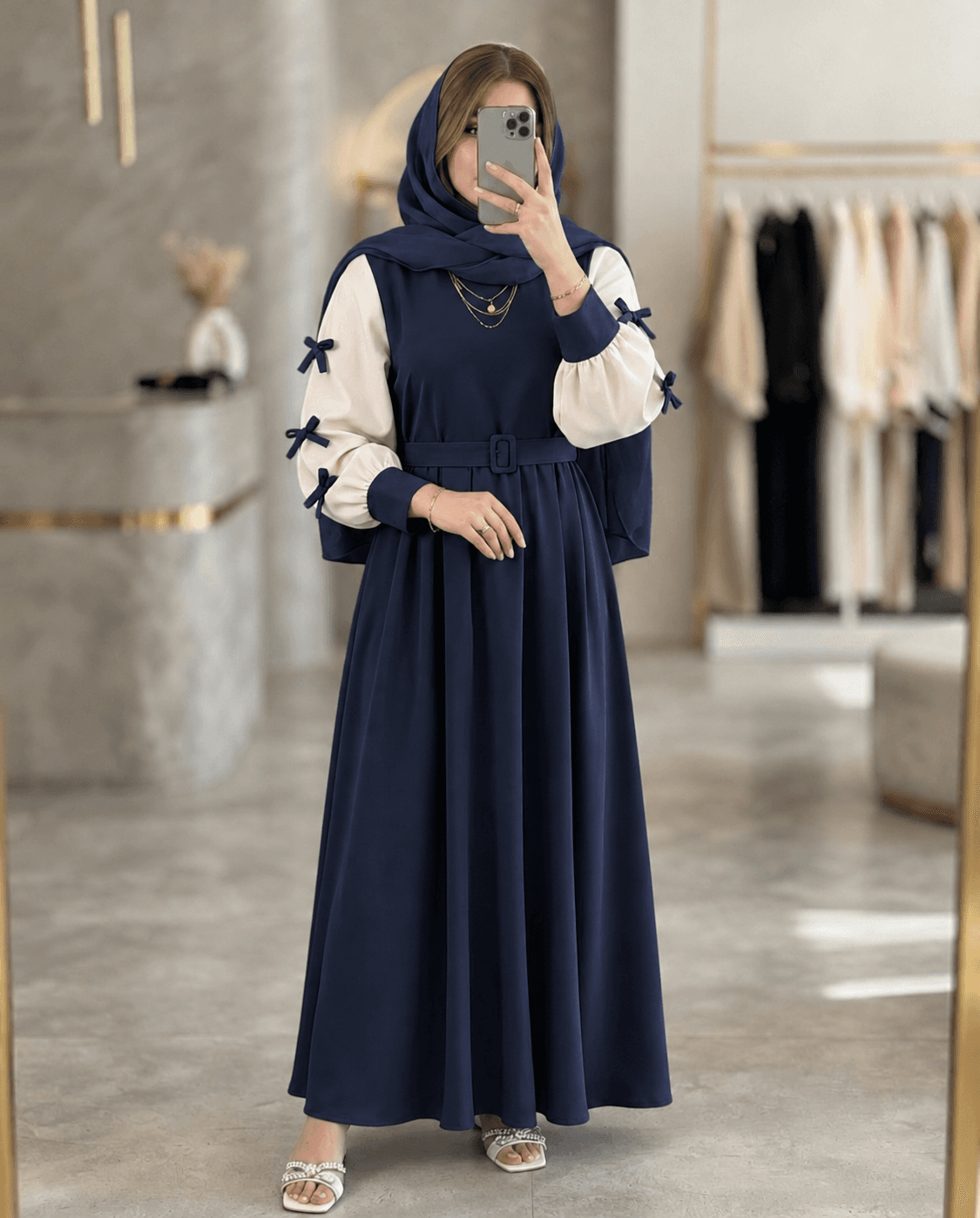 پیراهن بلند نورا🎀✨️