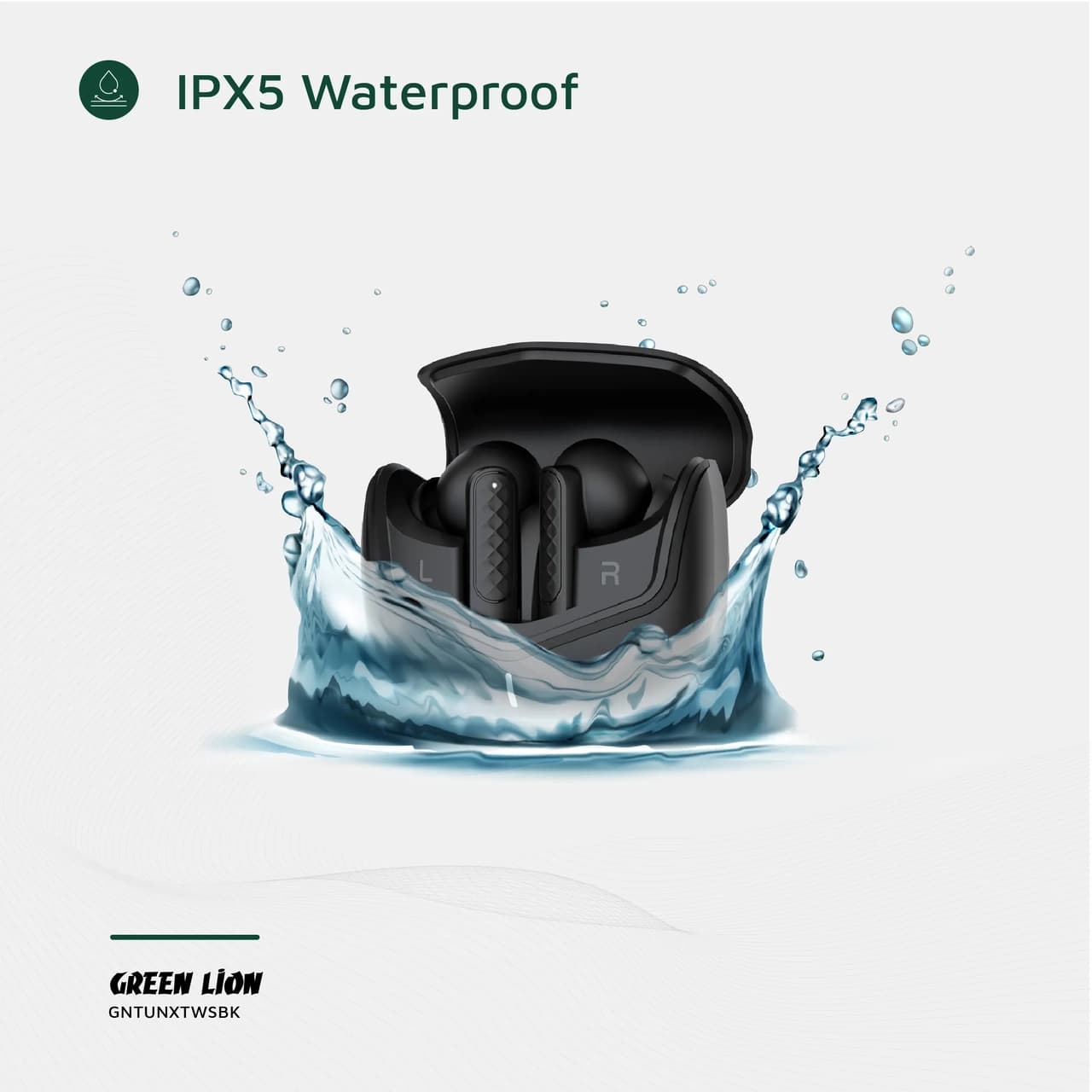 ایرفون بی سیم Green Lion مدل TUNE X ANC GNTUNXTWSBK – مشکی (گارانتی 6 ماهه شرکتی) — تصویر ۸