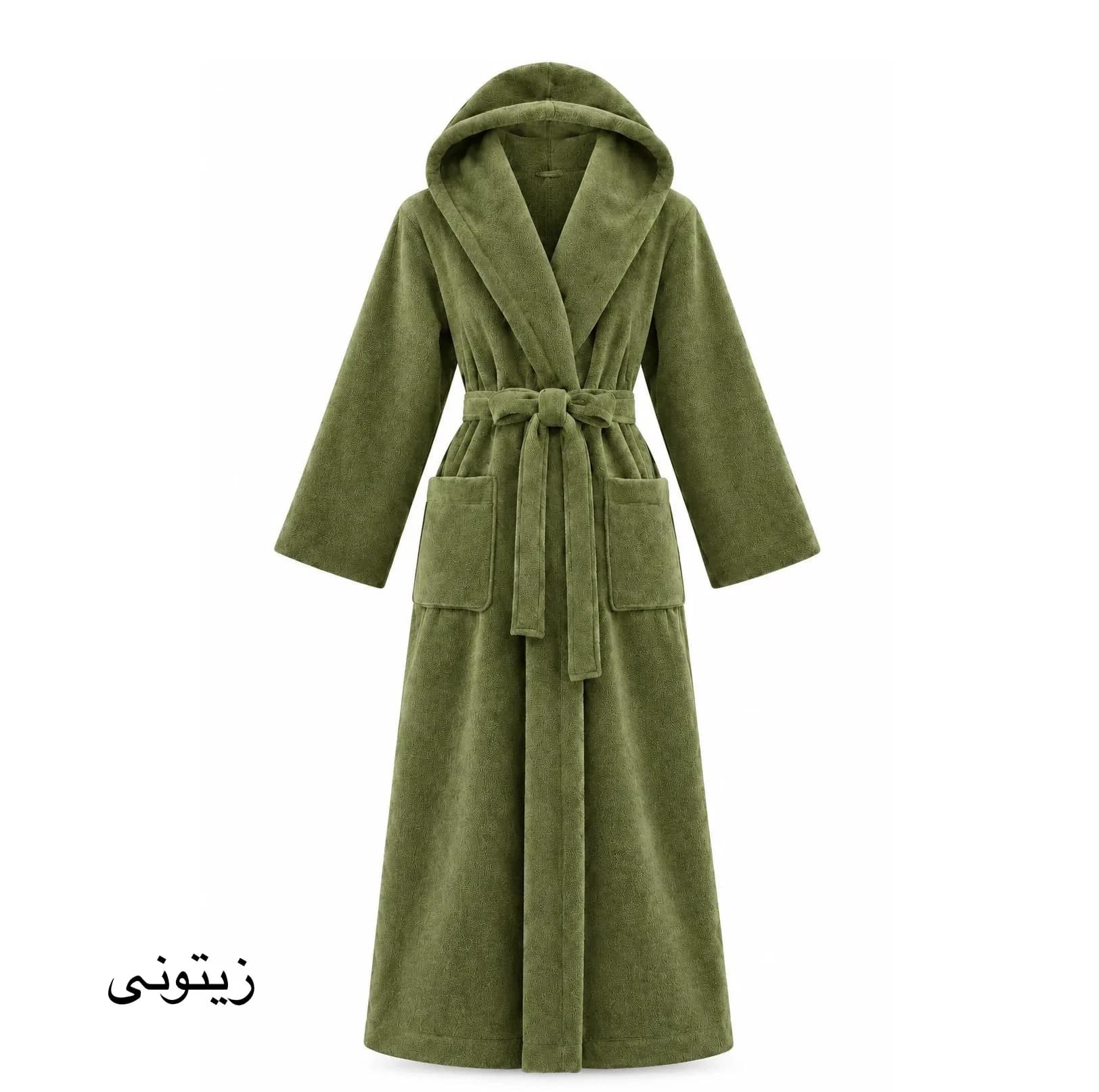 حوله پالتویی هنرمند مدل Classic Plain سایز ۱۴۵ مناسب قد ۱۸۰ الی ۲۱۰ سانتی متر — تصویر ۲