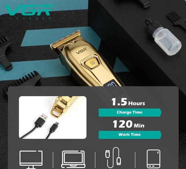 ماشین اصلاح مو سر و صورت وی جی ار مدل V-965 — تصویر ۲