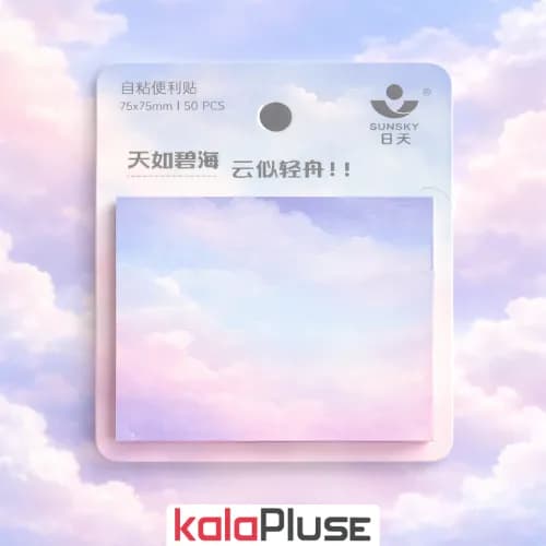 کاغذ یاداشت چسب دار SUNSKY طرح ابر