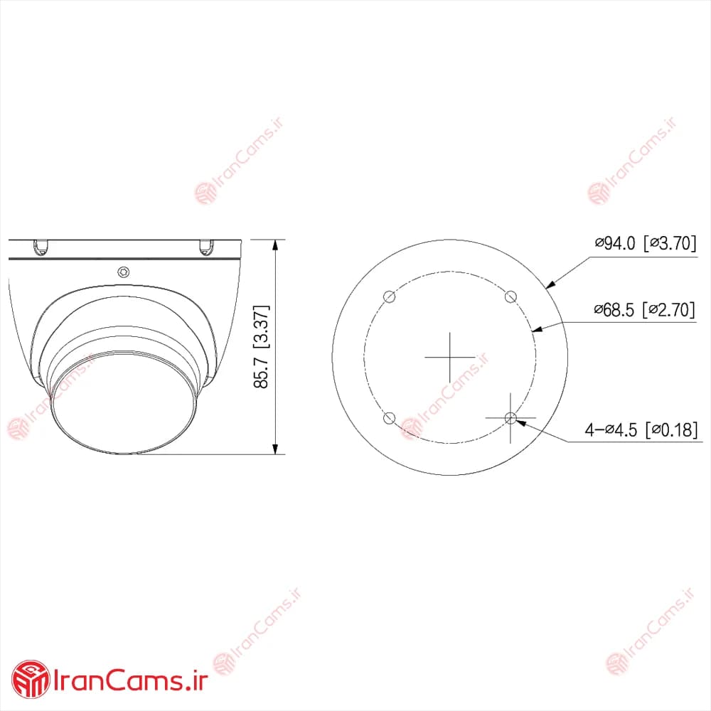 دوربین مداربسته دام 5 مگاپیکسلی داهوا DH-HAC-HDW1500TLMP-A — تصویر ۴