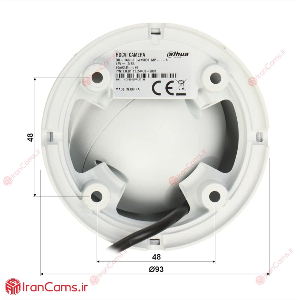 دوربین مداربسته دام 5 مگاپیکسلی داهوا DH-HAC-HDW1500TLMP-IL-A — تصویر ۷
