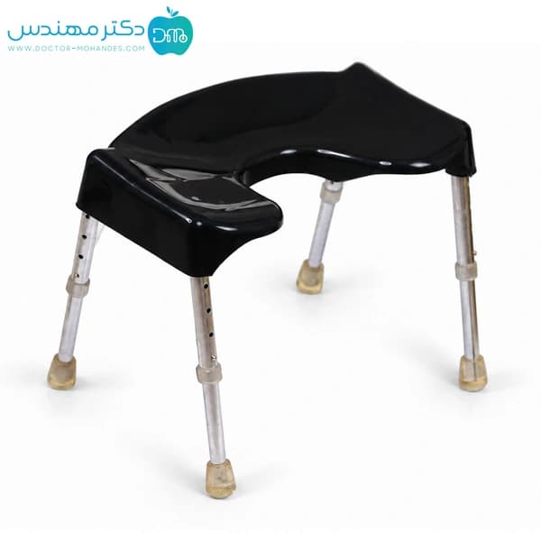توالت فرنگی آسان نشین ارتفاع متغیر U38 رنگ مشکی