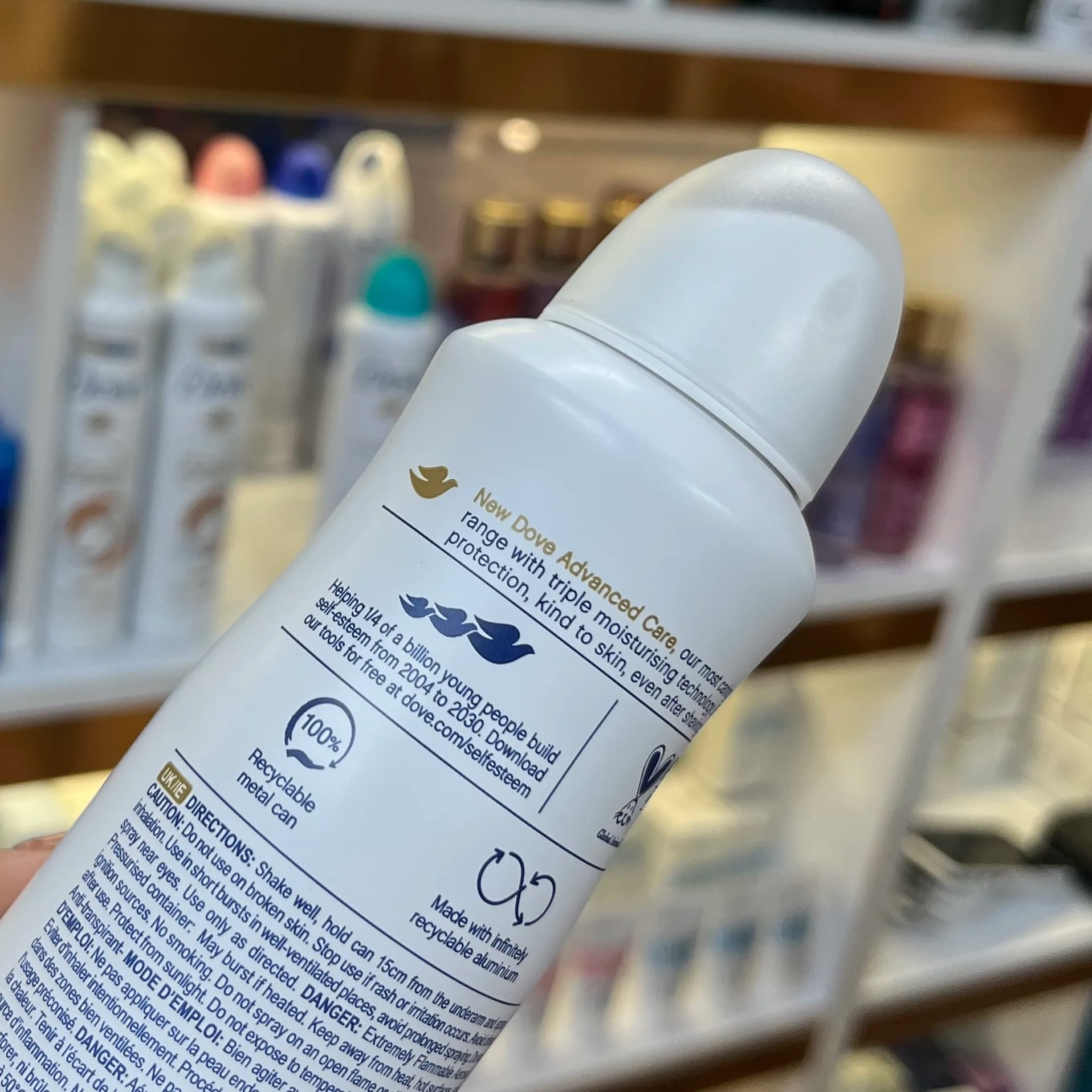 اسپری ضد تعریق داو نارگیل و گل یاس اورجینال 250 میل مدل Advanced Care — تصویر ۲