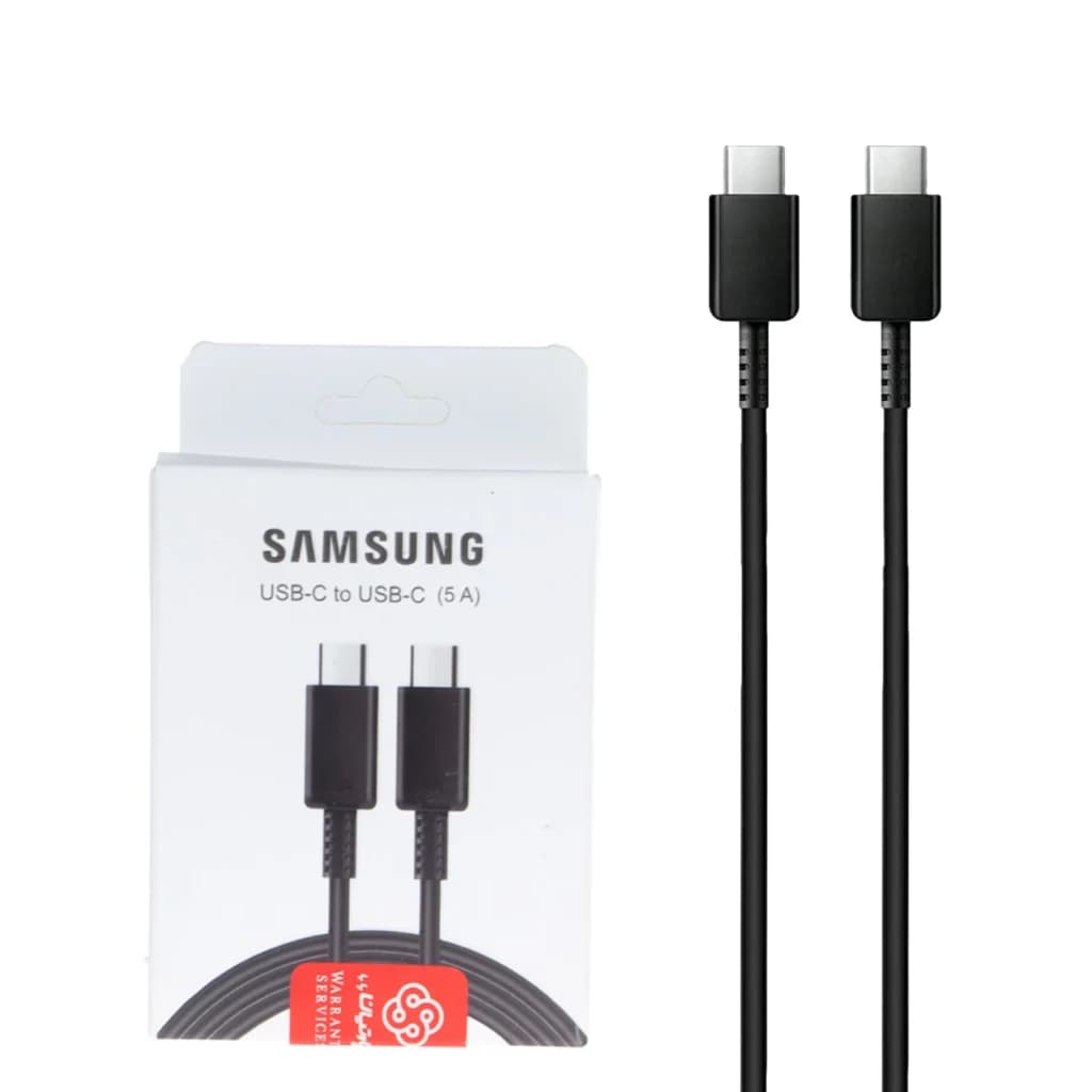 کابل شارژ سوپر فست و Samsung Type-C to Type-C PD مدل EP-DN975 – مشکی (گارانتی پارتیان پایا) درجه یک — تصویر ۲