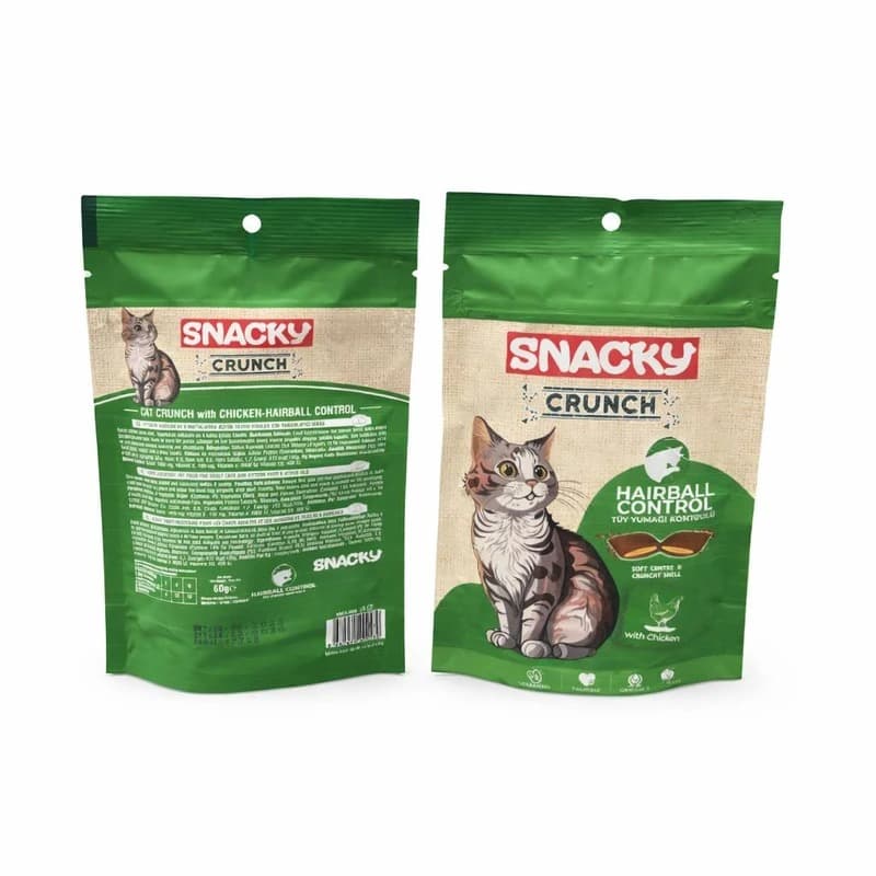 تشویقی گربه اسنکی کرانچ مدل Snacky Crunch Hairball Control طعم مرغ وزن 60 گرم — تصویر ۲