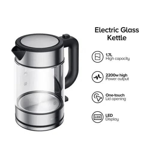 کتری برقی شیائومی مدل Electric Glass Kettle — تصویر ۸