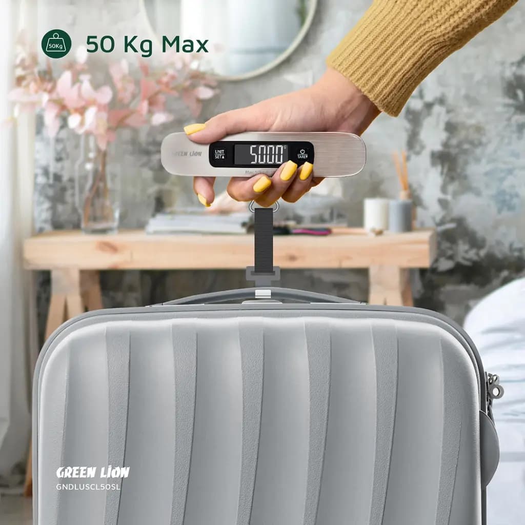 ترازوی دیجیتال چمدان گرین لاین مدل Green Lion Digital Luggage Scale ظرفیت 50 کیلوگرم — تصویر ۲