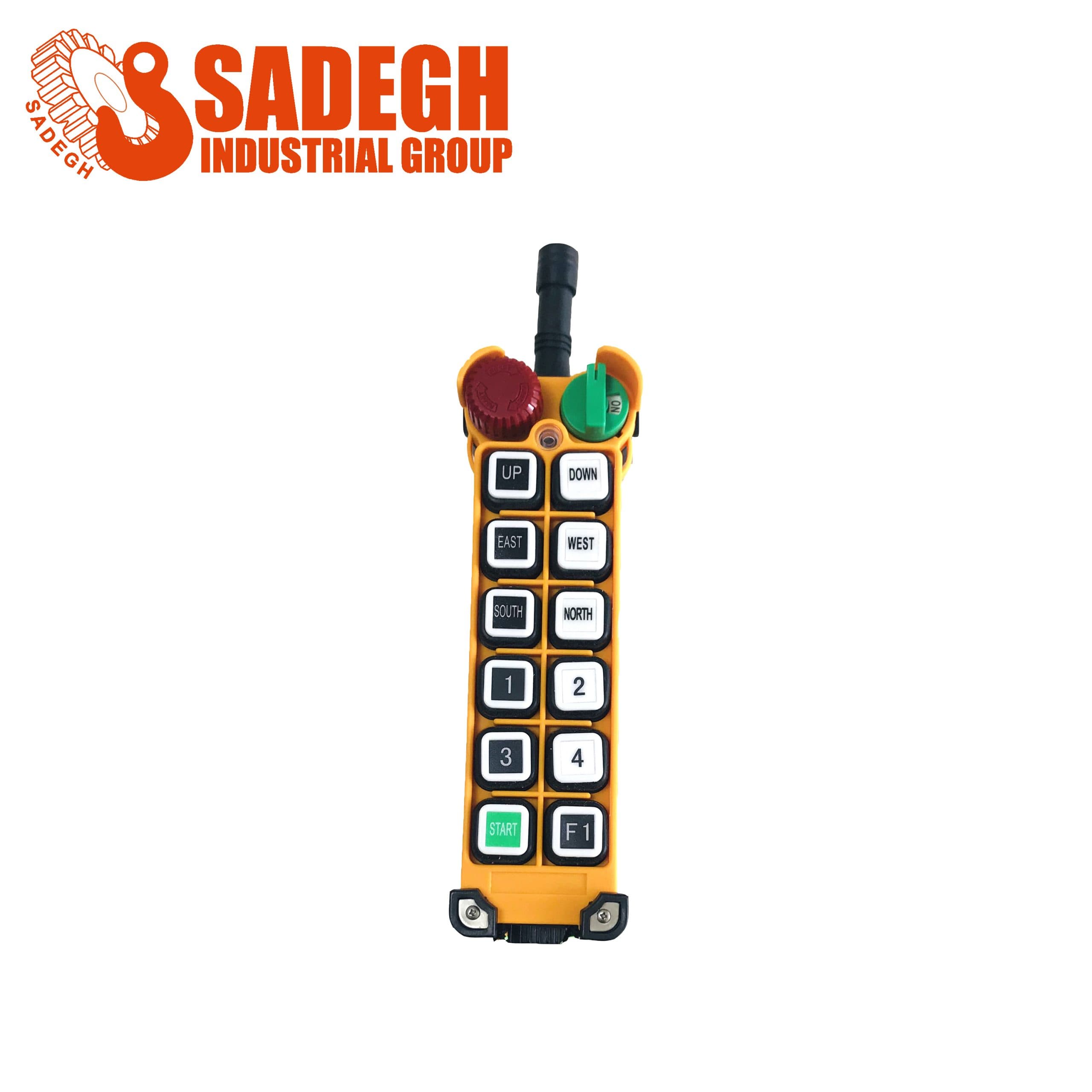 فرستنده ریموت کنترل 11کلید دوسرعت جرثقیل سقفی تله کرین F24-12D-TX
