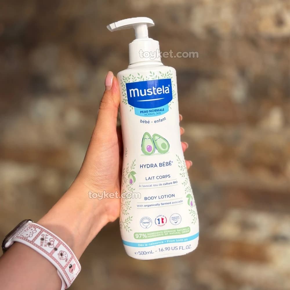 لوسیون بدن نوزاد هیدرا ب ب ماستلا ۵۰۰ میل Mustela — تصویر ۲
