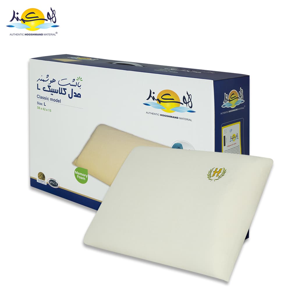 بالشت طبی مموری فوم مدل کلاسیک هوشمند سایز لارج