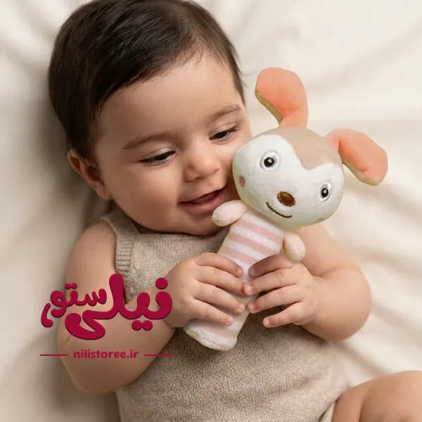 جغجغه سوتی طرح حیوانات برند baby fans — تصویر ۲