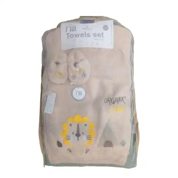 سرویس حوله 5 تکه برند مادرکر mothercare طرح شیر