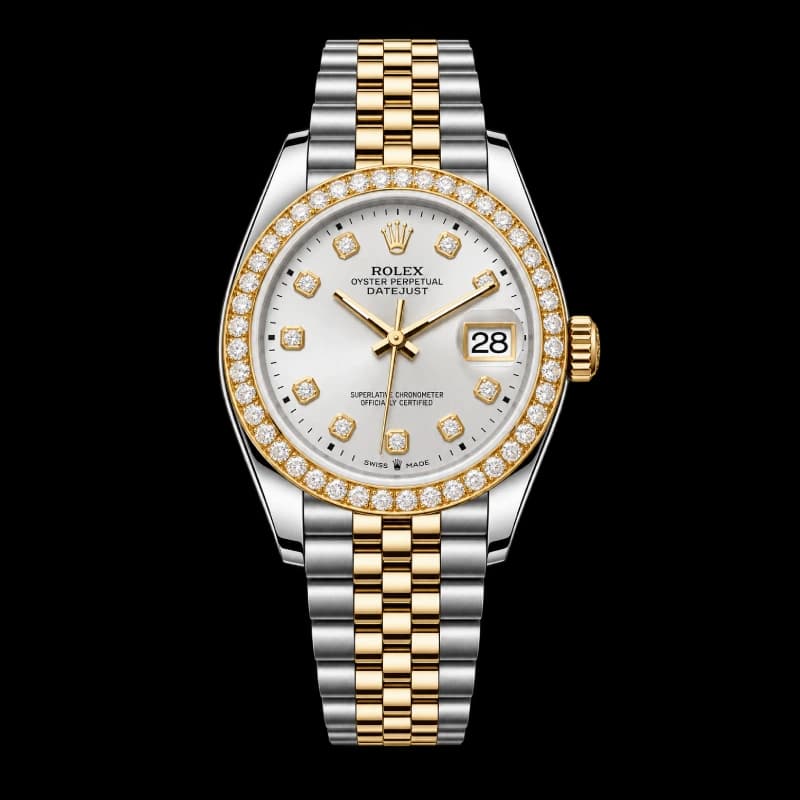 رولکس Datejust 36 مرواریدی سفید نگیندار دو رنگ | رفرنس M126283RBR-0009 — تصویر ۶