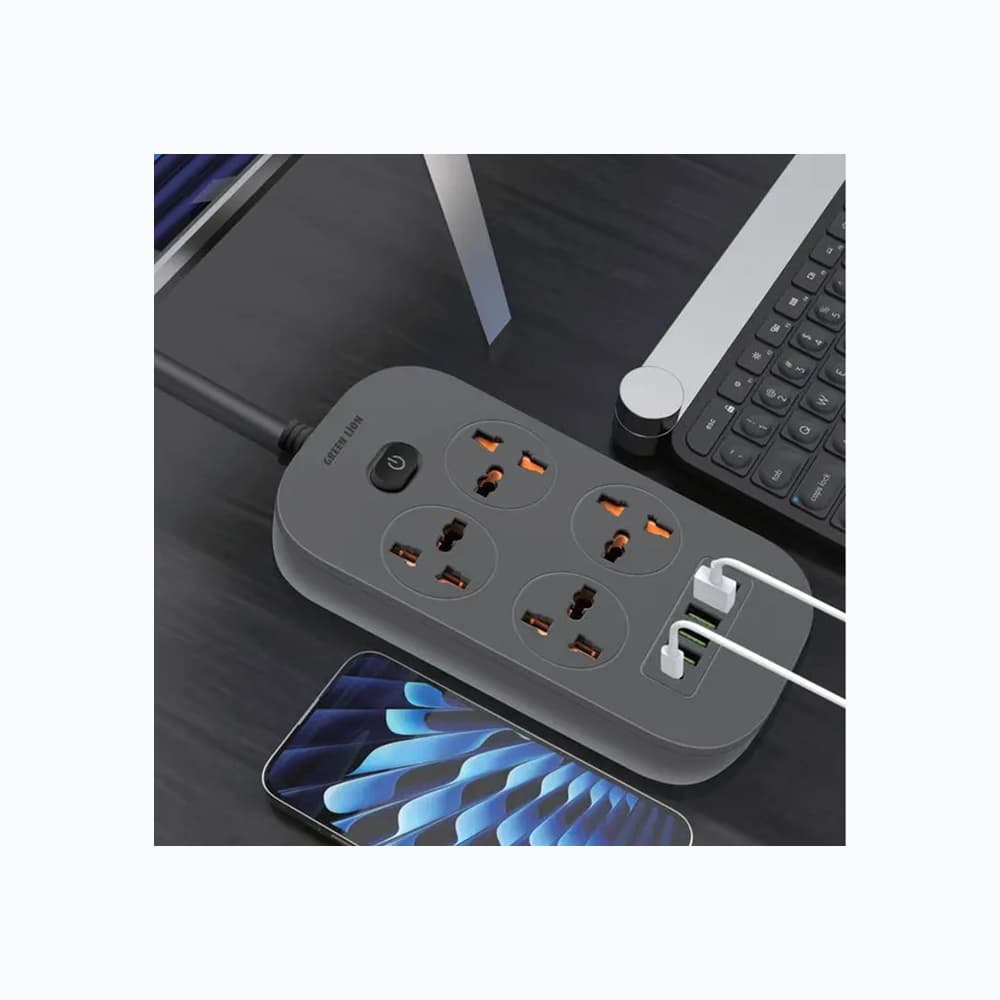 چندراهی برق و شارژر Green Lion مدل 5-Port USB-A Power Socket — تصویر ۲