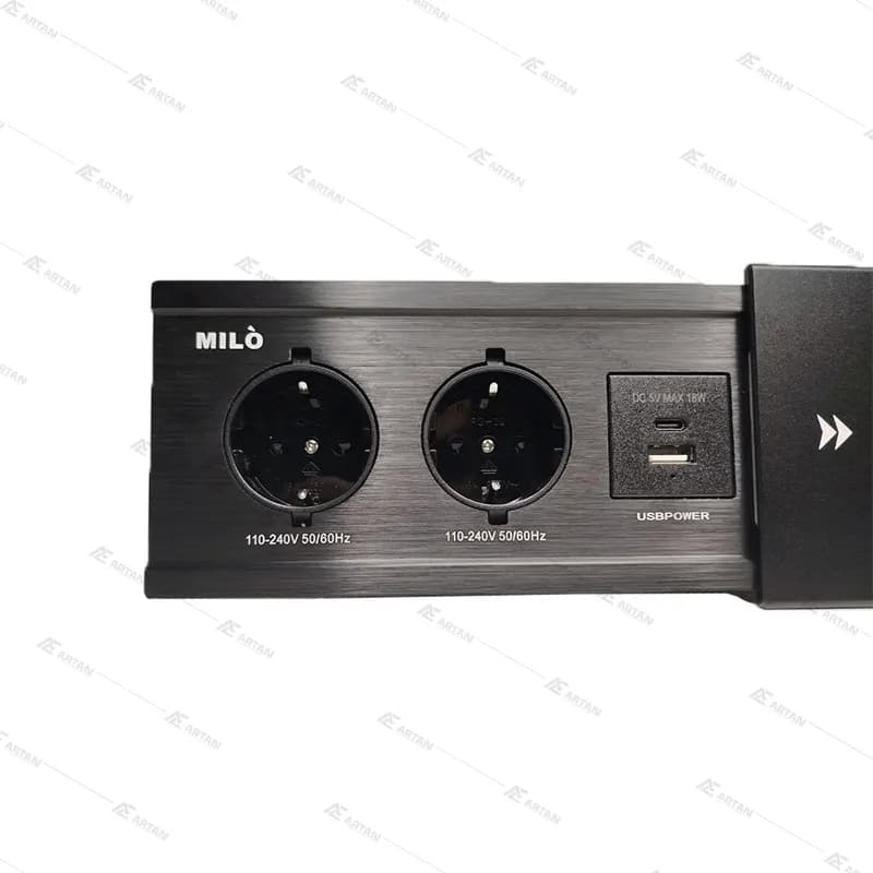 پریز توکار مدل 1032 میلو — تصویر ۳