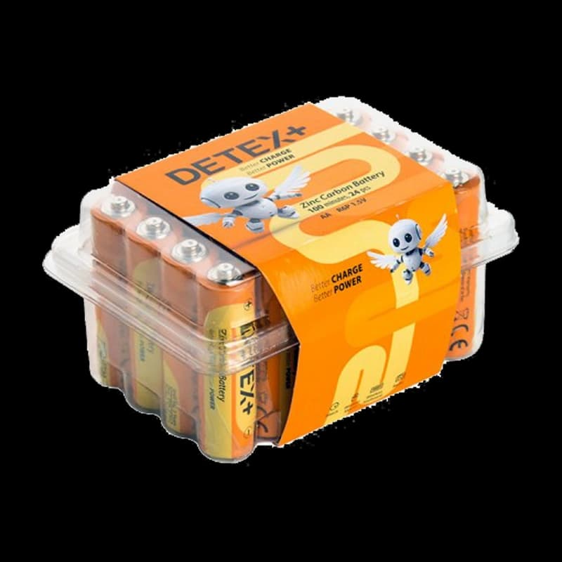 باتری نیم قلمی DETEX PLUS پک 24 عددی