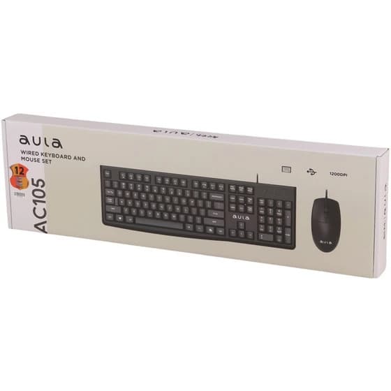 کیبورد و موس سیم دار AULA AC105 | ست کیبورد و ماوس USB آئولا