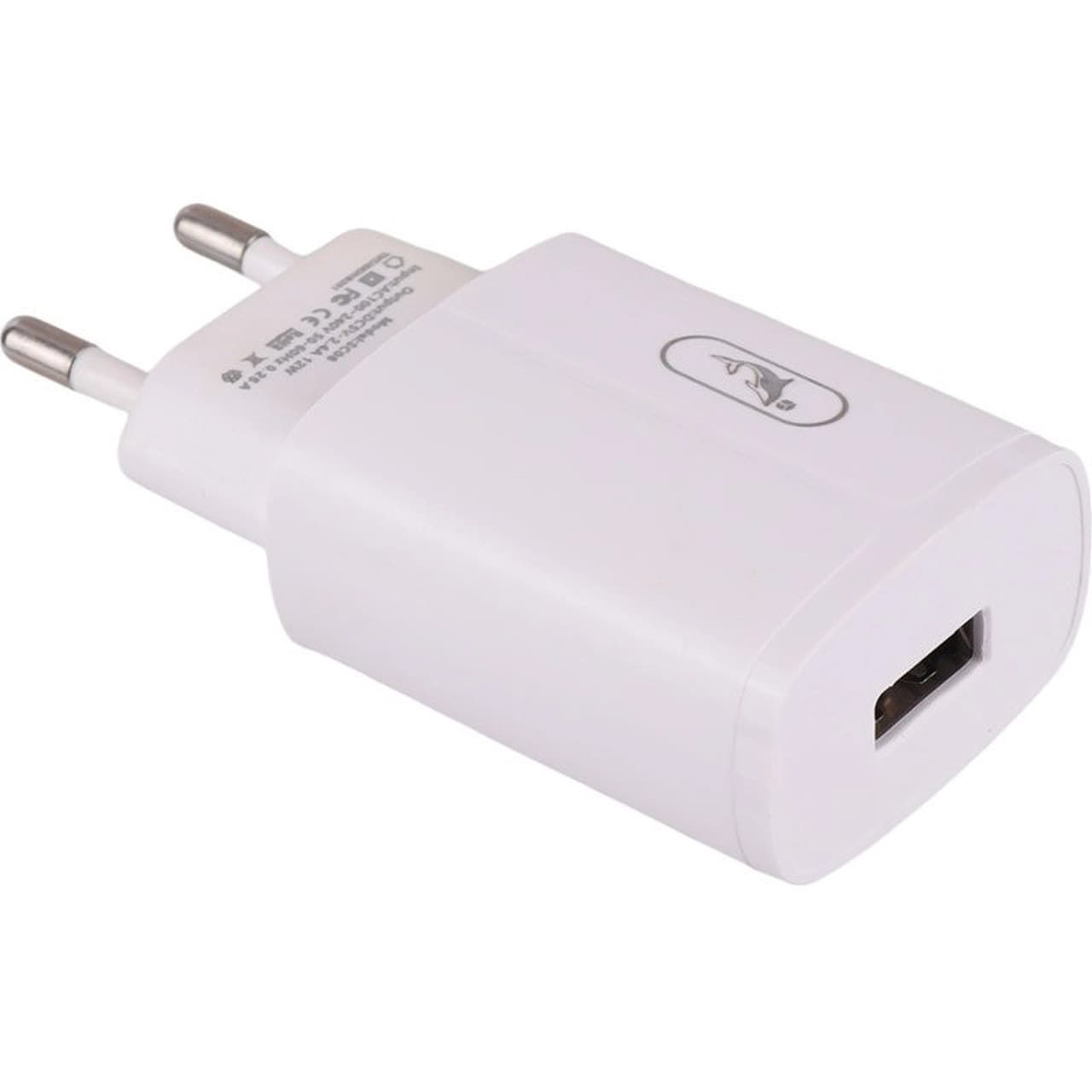 شارژر دیواری فست تک پورت Sky Dolphin مدل SC06T 12W به همراه کابل شارژ Type-C – سفید – TCO — تصویر ۲