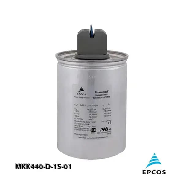 خازن 30.0 کیلووار رزینی 440 ولت EPCOS کد MKP440-D-30.0 — تصویر ۳