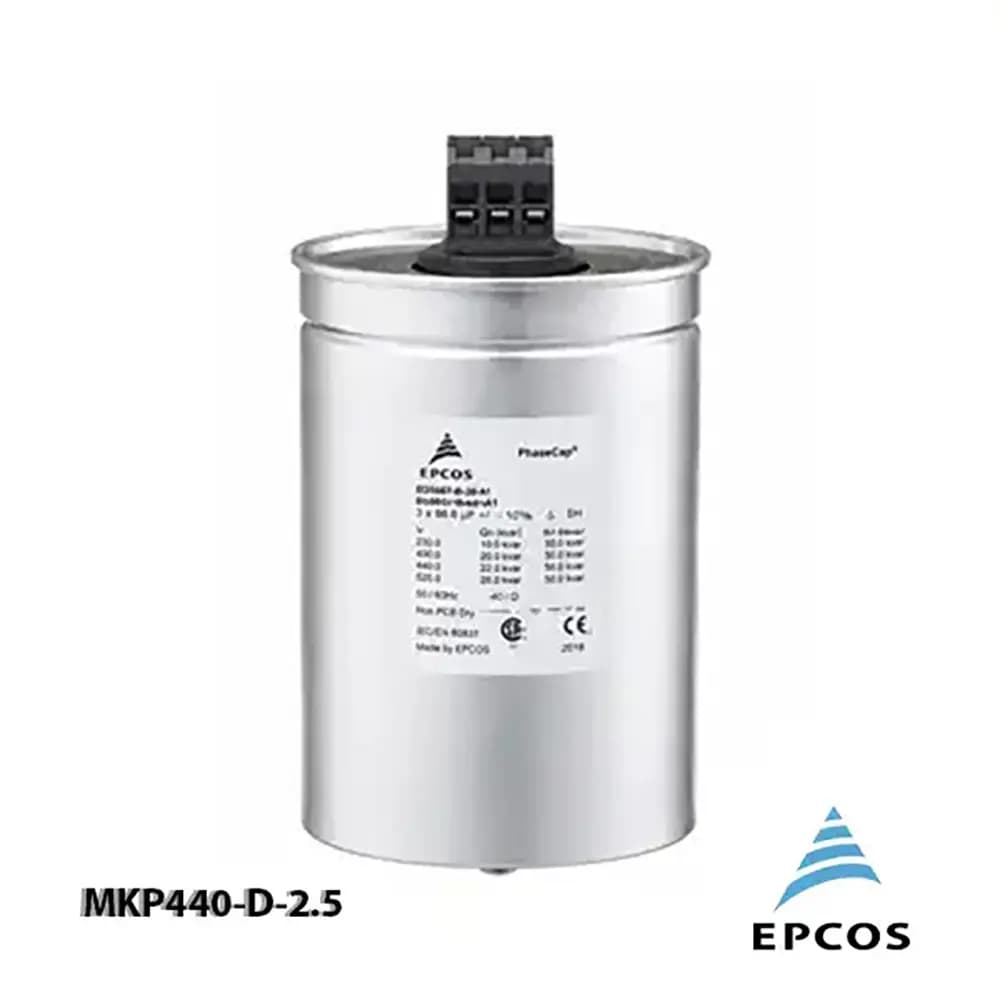 خازن 30.0 کیلووار رزینی 440 ولت EPCOS کد MKP440-D-30.0 — تصویر ۴